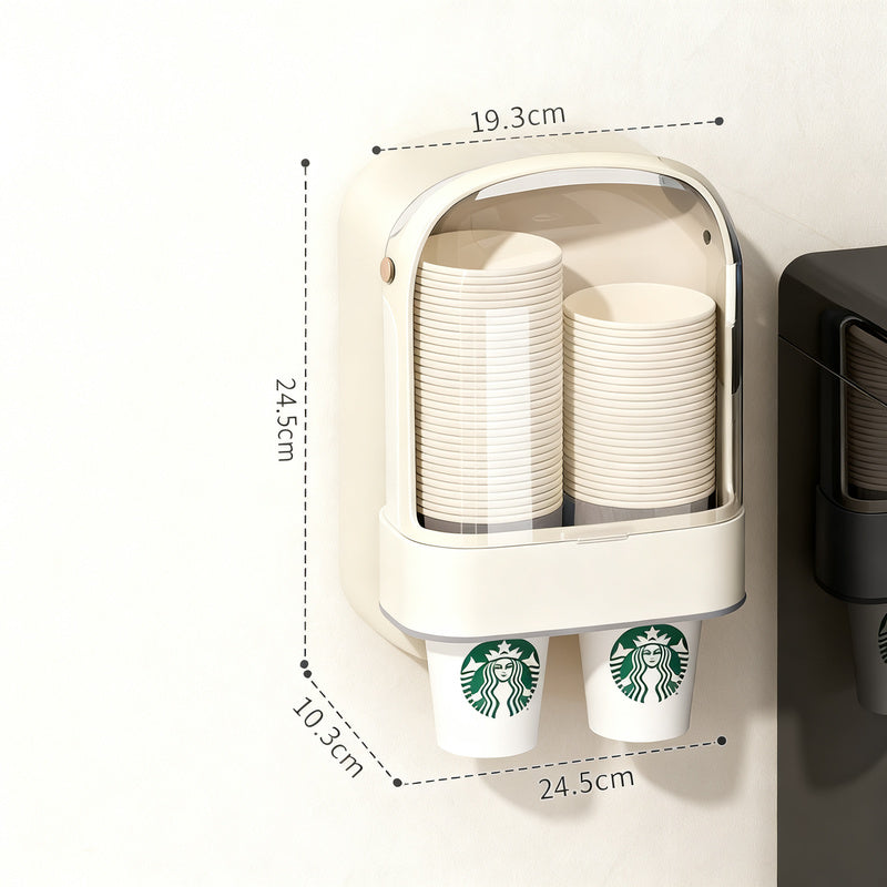 Wall mount for disposable cups