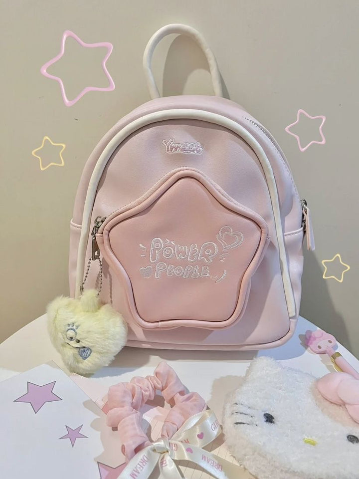 Mini-backpack with five-star design