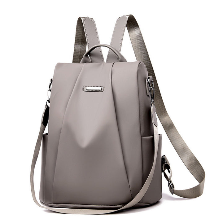 Nylon backpack for women, compact, leisure