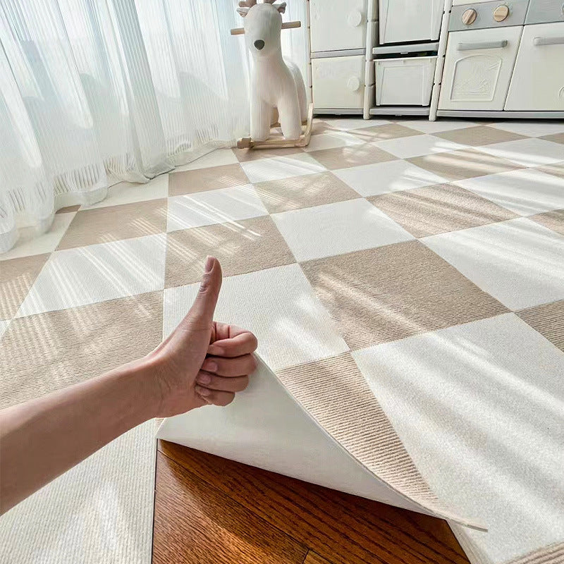 Puzzle mat made of polyester, self-adhesive