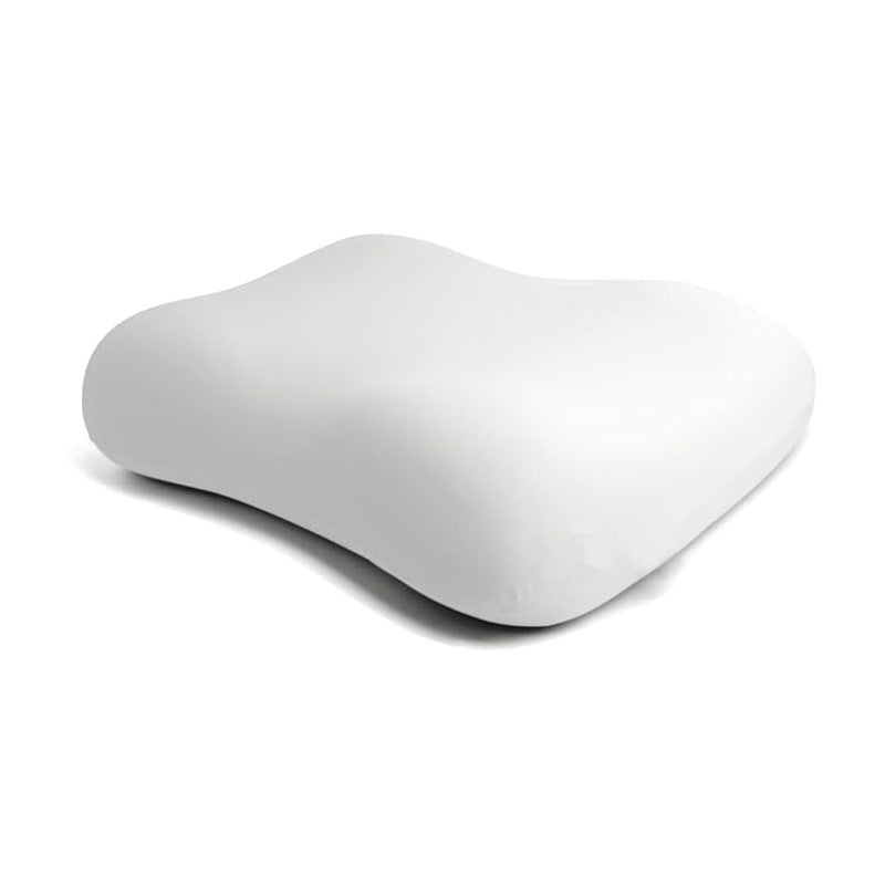 Memory foam neck support pillow with ice crystal cover