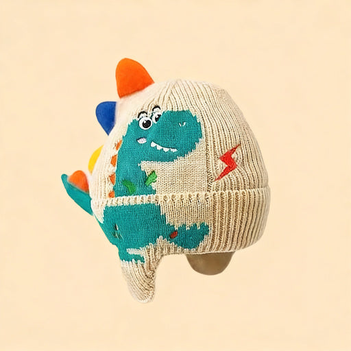 Children's hat with earflaps, knitted, warm