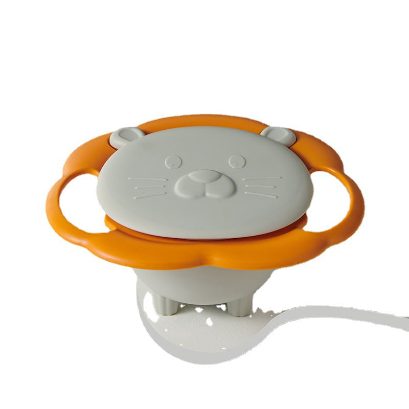 Rotating children's bowl, 19 cm, PP, non-slip