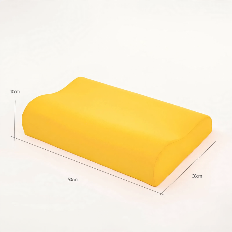Memory foam neck support pillow, wave profile