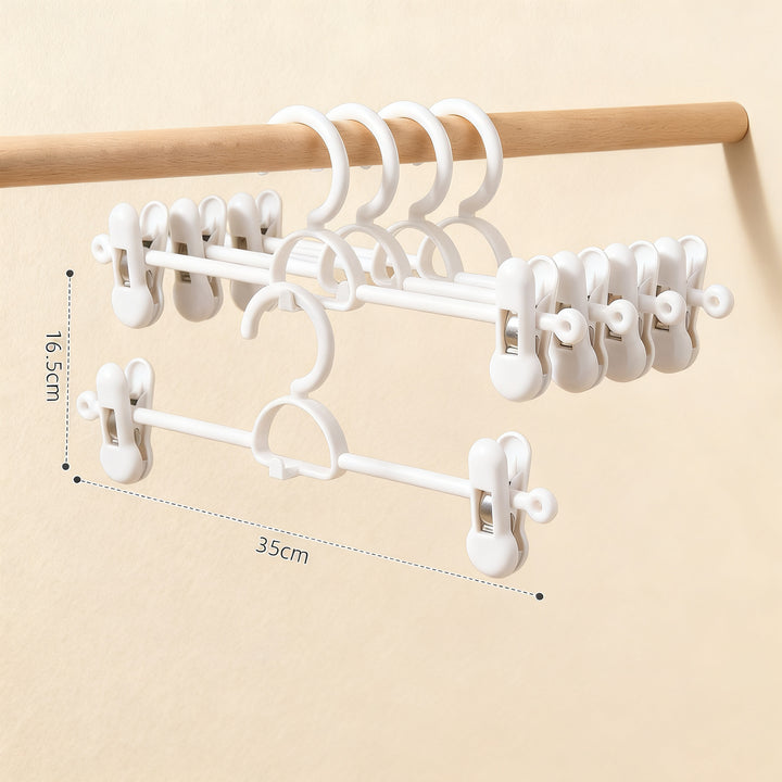 Pants hanger with slip protection, stackable