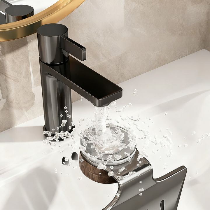Wall-mounted soap dish with suction cup