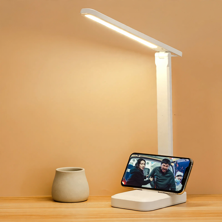 LED desk lamp with color temperature selection