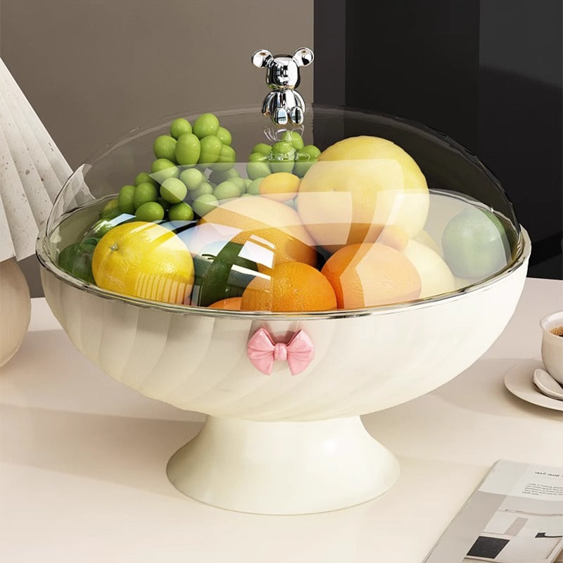 Plastic fruit bowl, solid color, modern