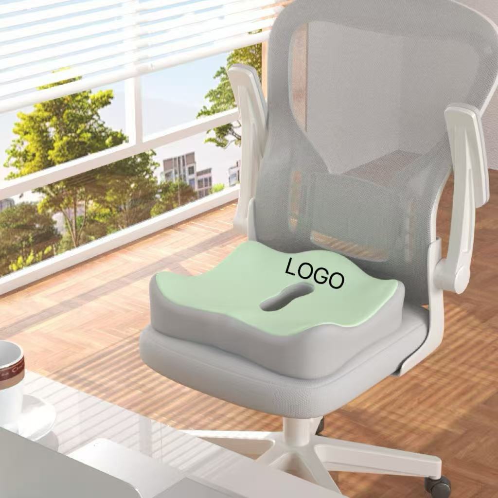 Seat cushion with back support made of memory foam
