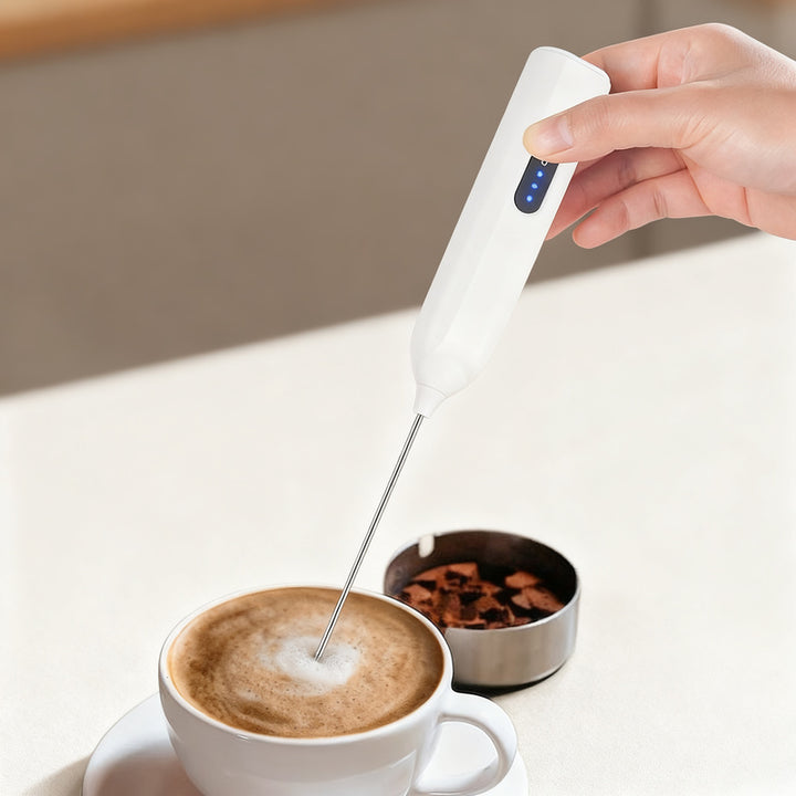 Electric milk frother, USB-C, multiple functions