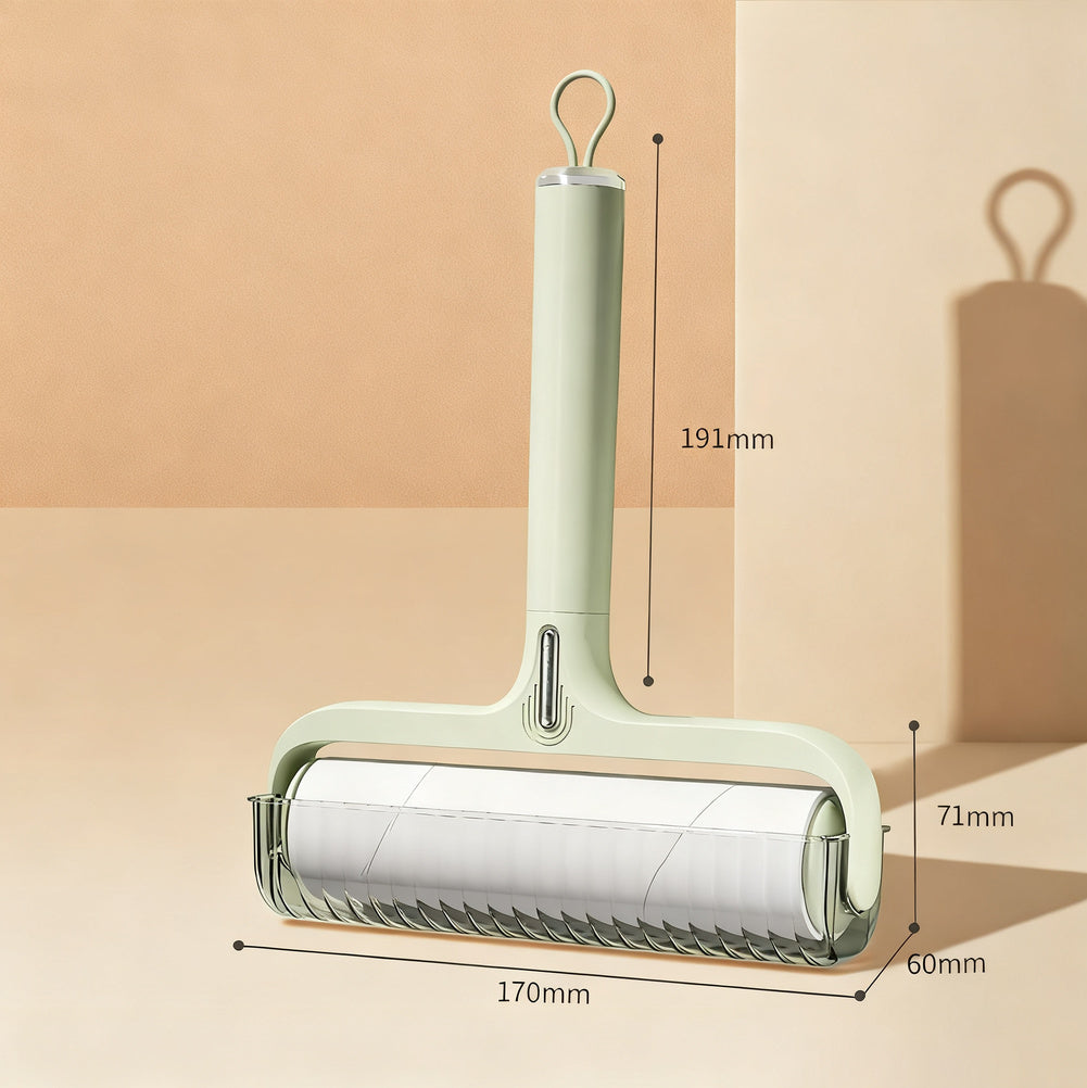 Lint roller with replacement rolls, foldable