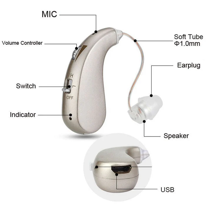 Stornfield | USB Rechargeable Bluetooth Hearing Aid
