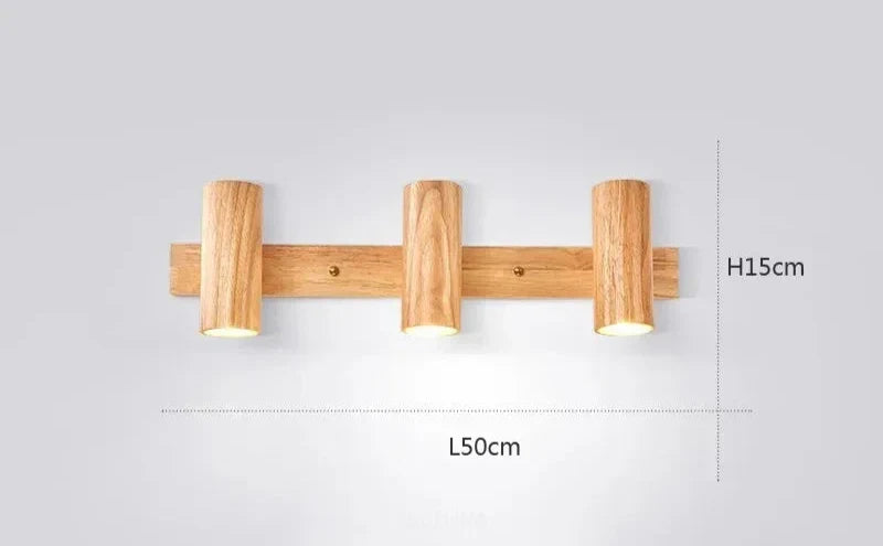 Modern Wall Lamp made of Walnut Wood - Scandinavian LED Wall Lamp for Living Room & Dining Room | Stornfield