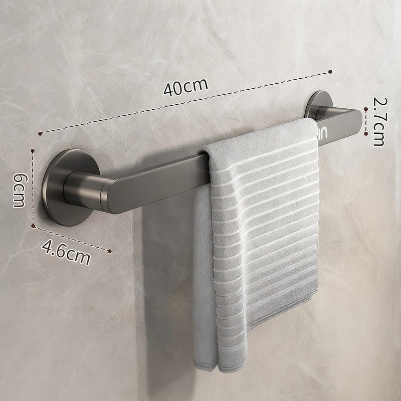 Wall-mounted towel bar without drilling