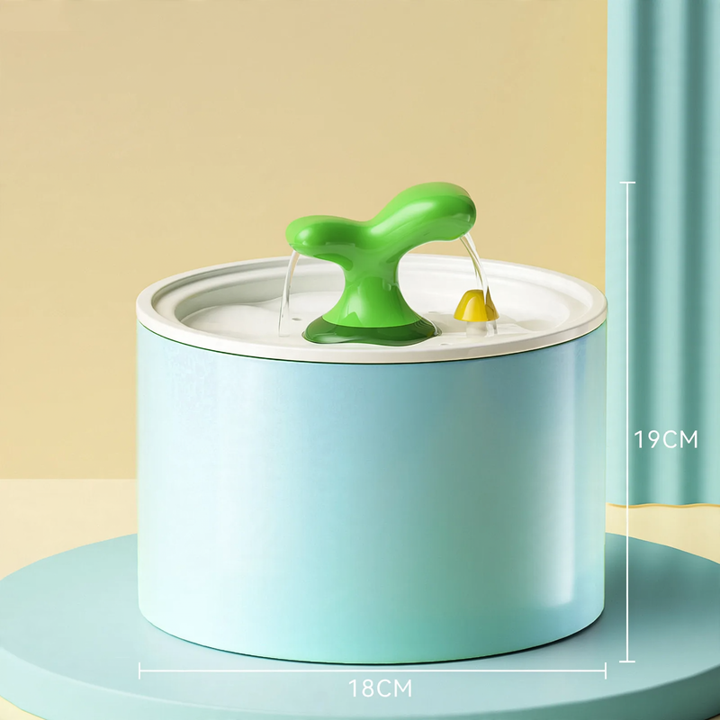 Heated ceramic drinking fountain for pets