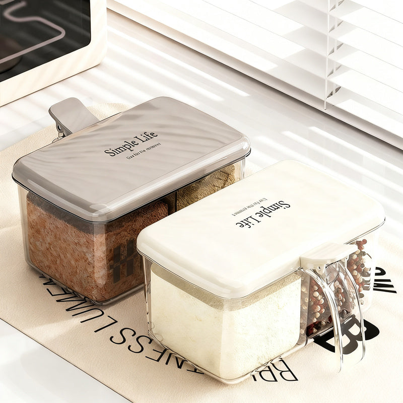 Spice box with multiple compartments