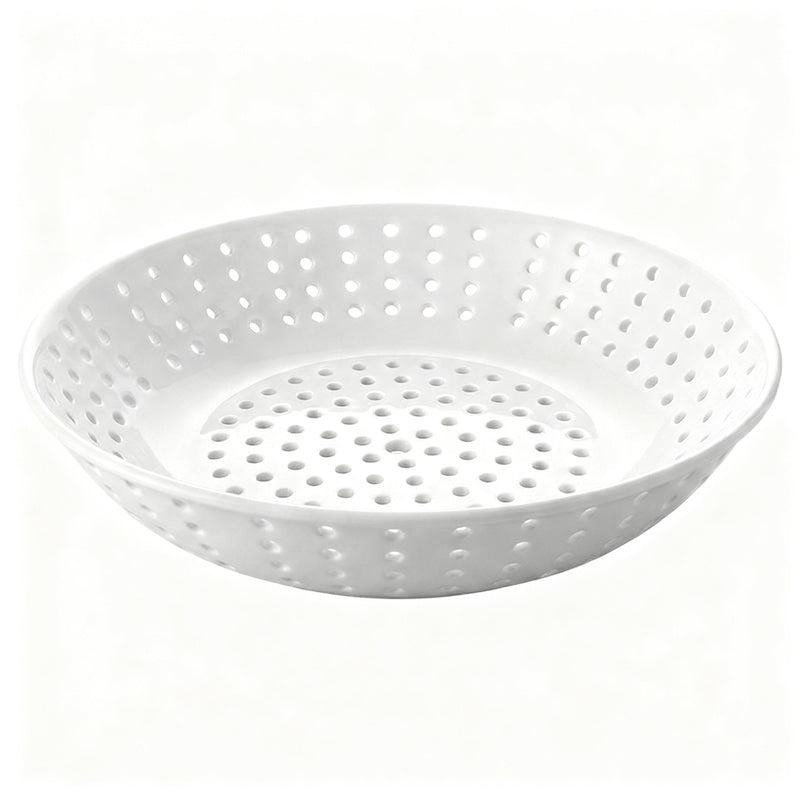 Ceramic steam plate with fine pores for steaming