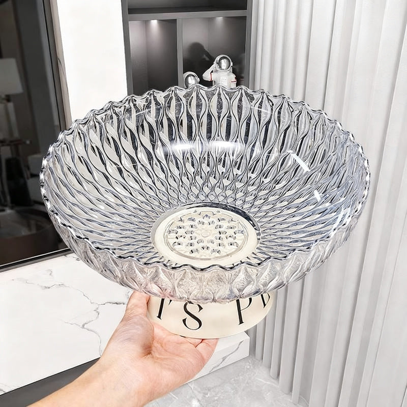 Plastic fruit bowl, solid color, modern