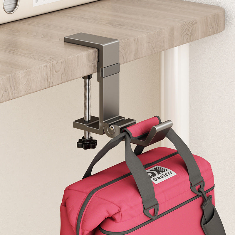 Adjustable table backpack hook made of aluminum