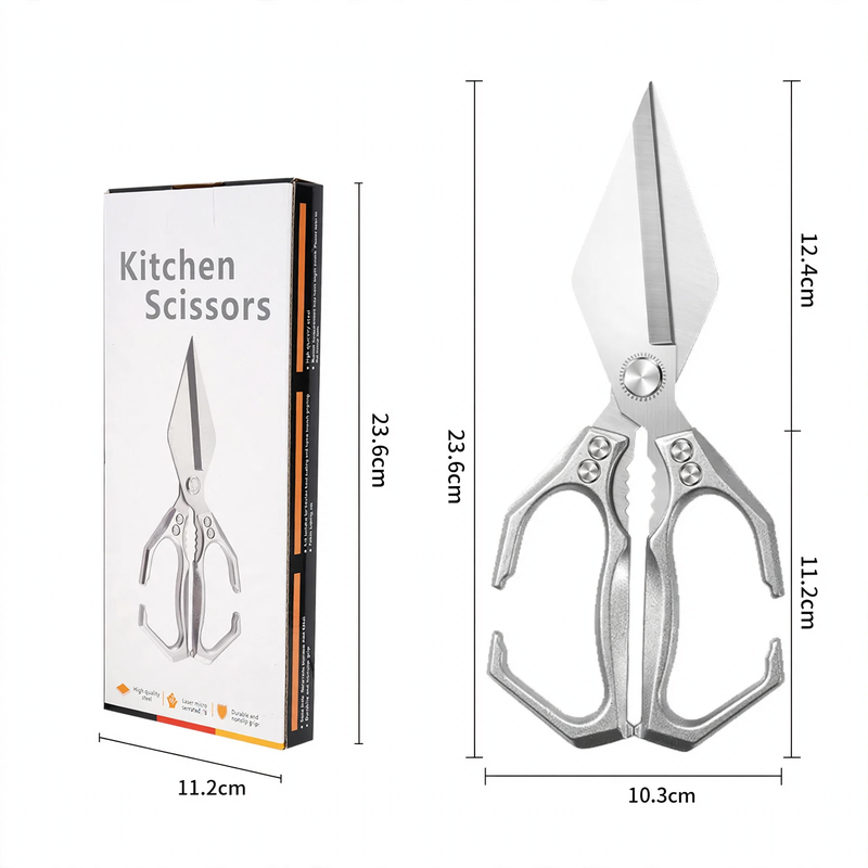 Kitchen shelves made of stainless steel