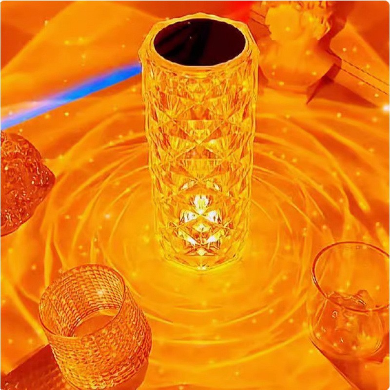 LED crystal light with color change and remote control