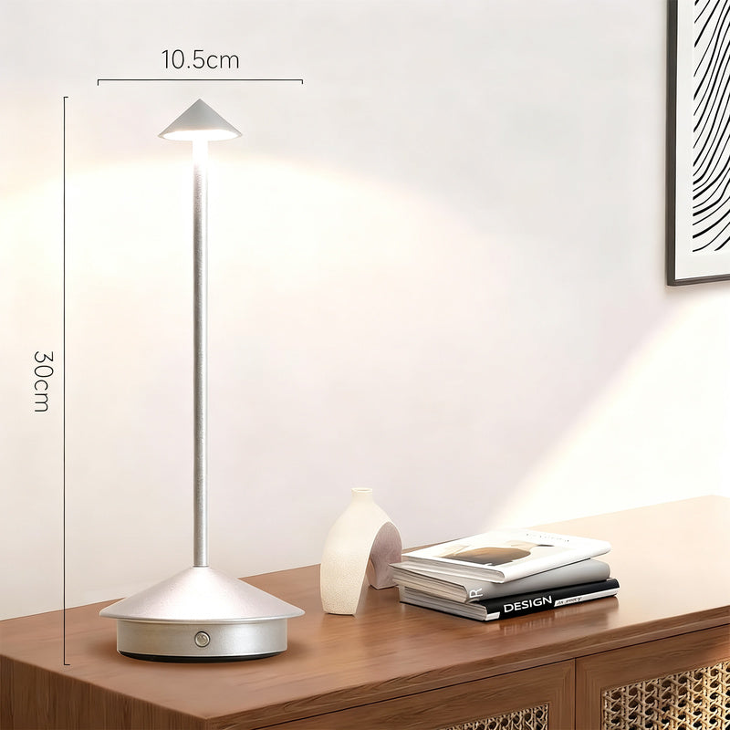 Mushroom bedside lamp with touch switch