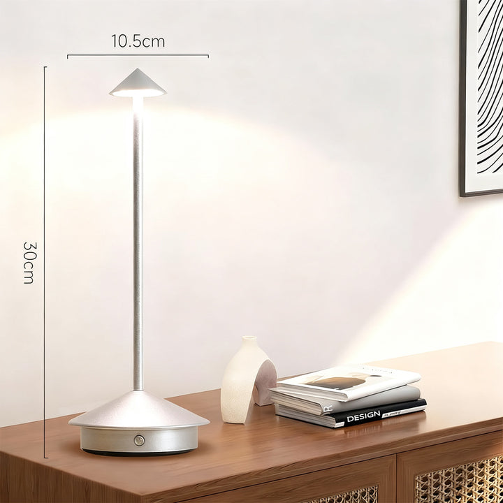 Mushroom bedside lamp with touch switch