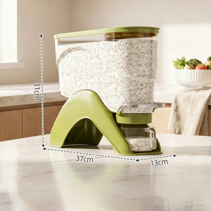 Airtight rice container with pressure valve