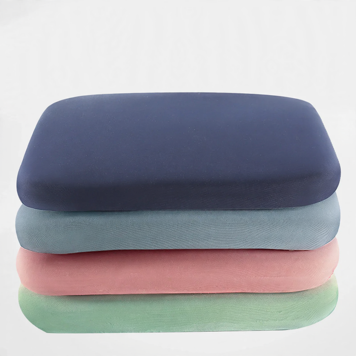 Seat cushion with memory foam, cotton blend