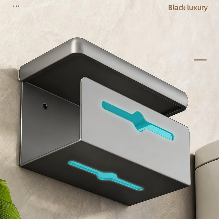 Wall-mounted paper towel holder made of aluminum