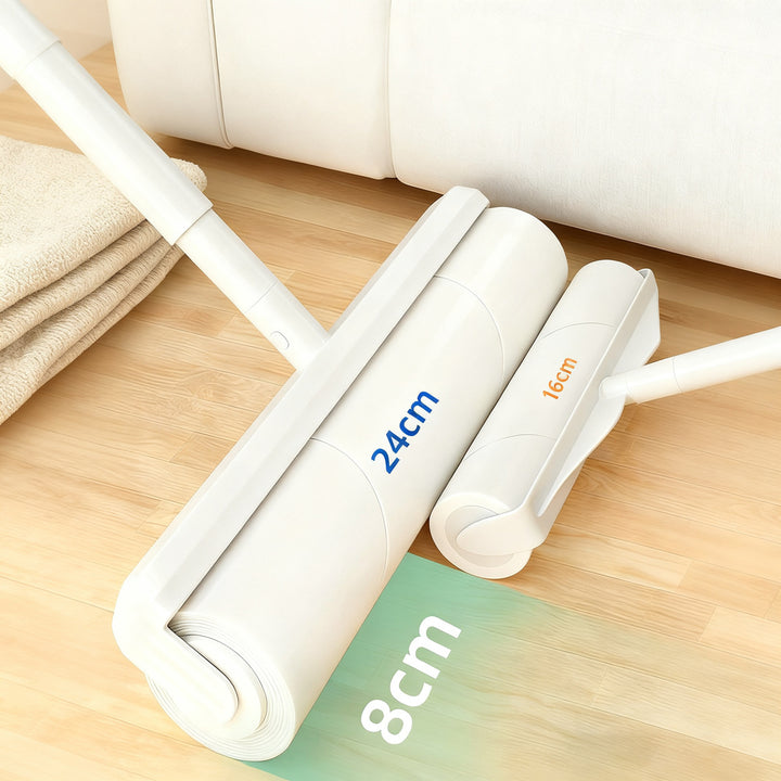 Lint roller with extendable handle
