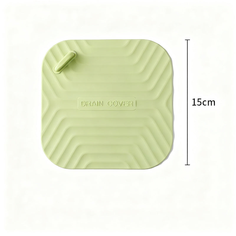 Silicone floor drain cover against odor backflow
