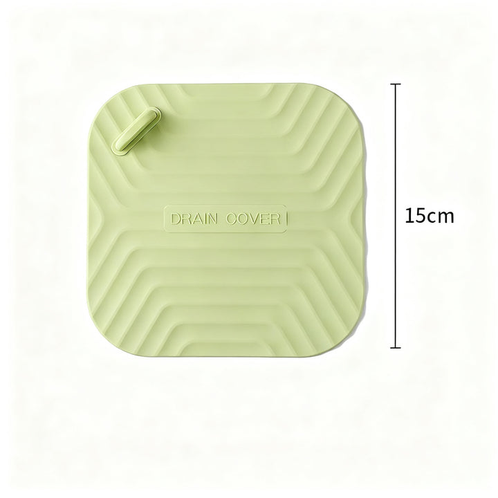 Silicone floor drain cover against odor backflow