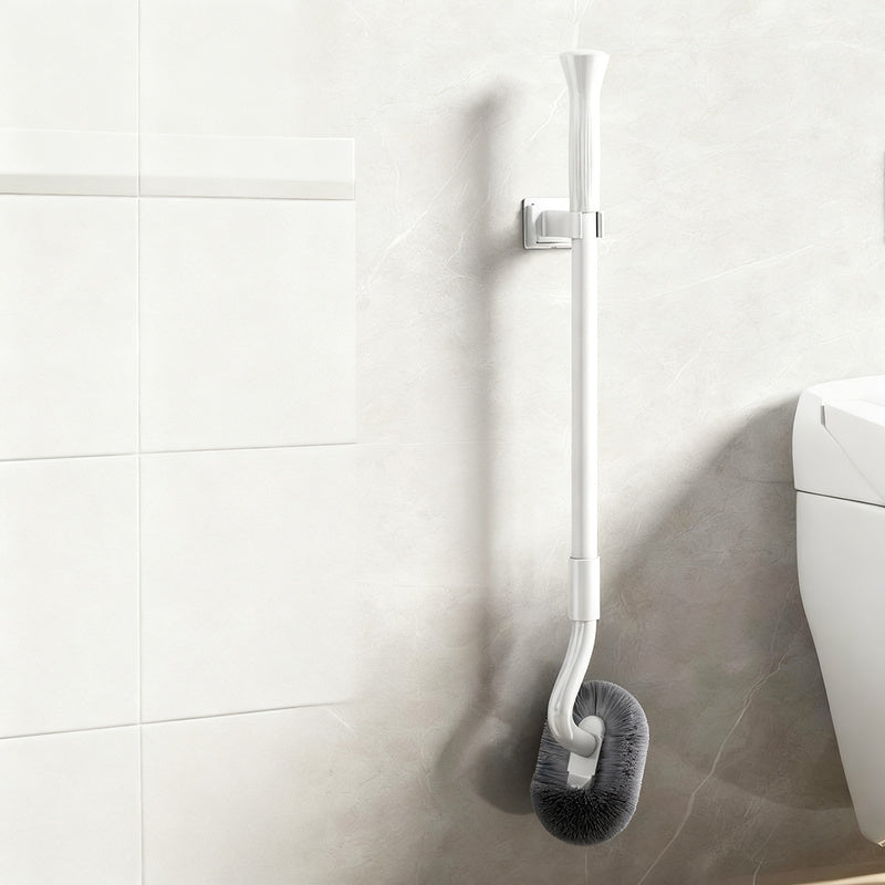 Toilet brush with long handle, extendable up to 115 cm