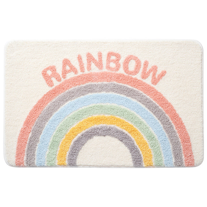 Bathroom mat with slip protection and water storage