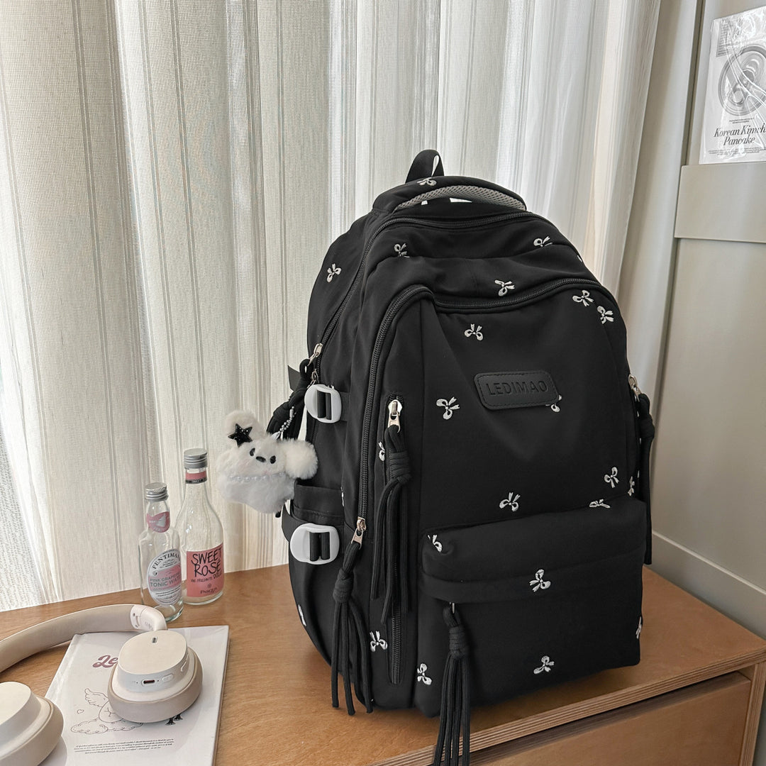 School backpack with roll-top closure, large