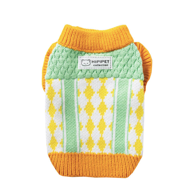 Knitted sweater for dogs, autumn and winter