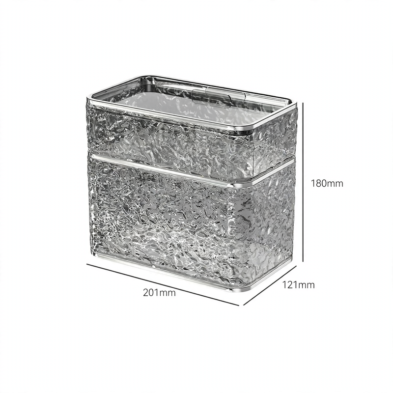 Transparent paper towel holder, wall-mounted, suction cup