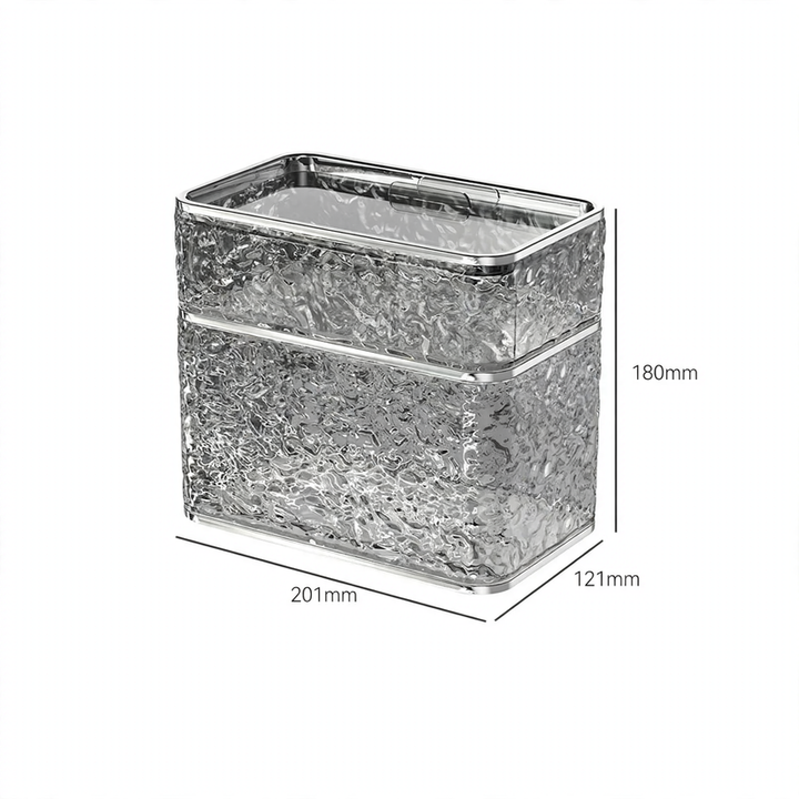 Transparent paper towel holder, wall-mounted, suction cup