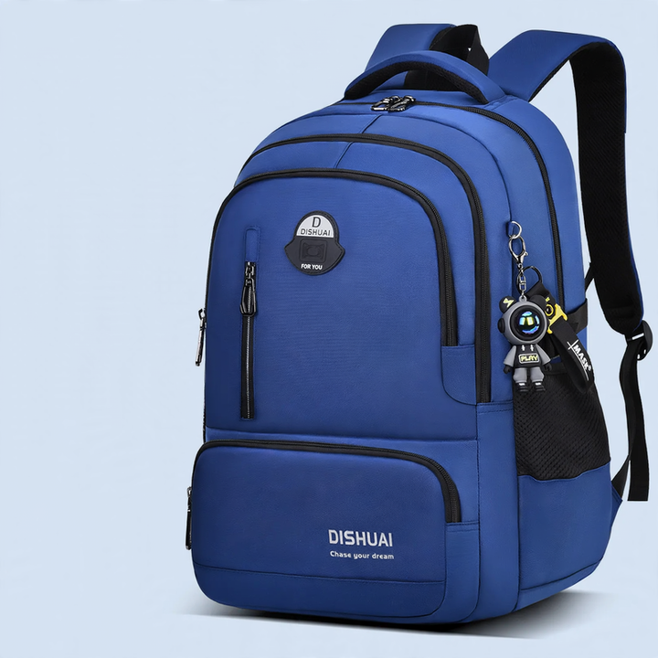 School backpack with roll-top closure, large