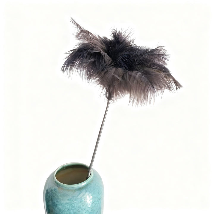 Extendable ostrich feather duster, 120 cm