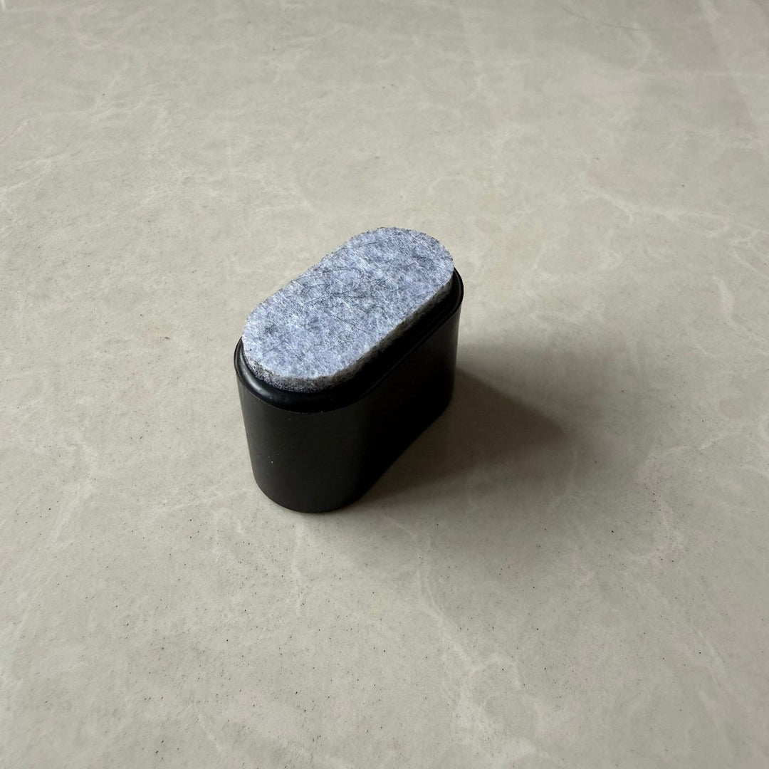 Furniture glides made of PVC with felt pad