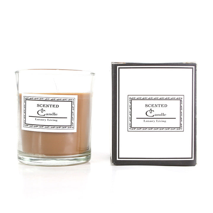 Scented candle from soy wax, cylinder
