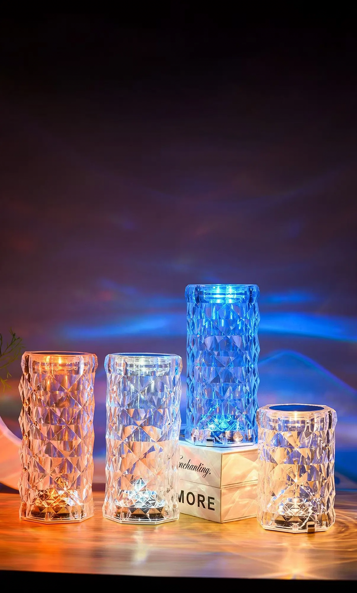 LED crystal light with color change and remote control
