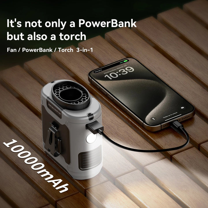 10000mAh Outdoor Portable Waist Fan - Orthorun | Stornfield