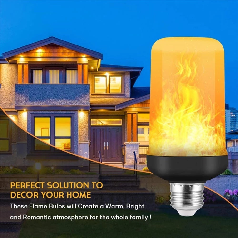 LED FLAME LIGHT PARTY LAMP - 4 MODES FIRE SIMULATION | Stornfield