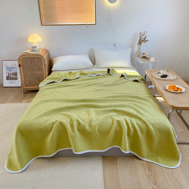 Cotton summer blanket, machine washable