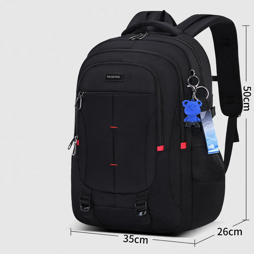 School backpack with roll-top closure, large