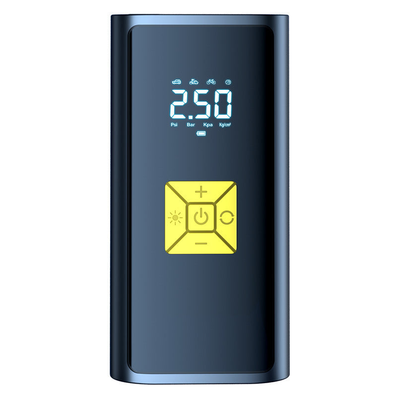 Digital car air pump with pressure gauge