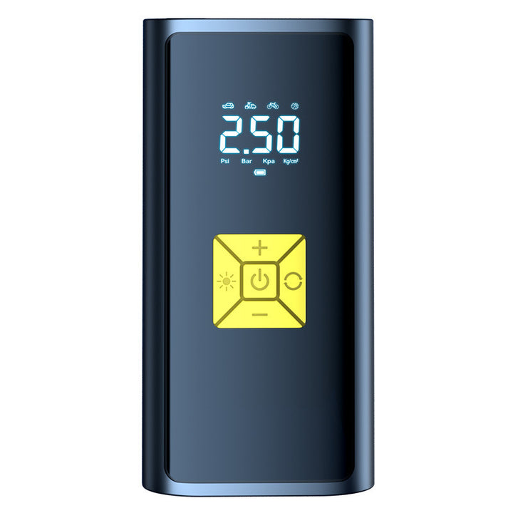 Digital car air pump with pressure gauge